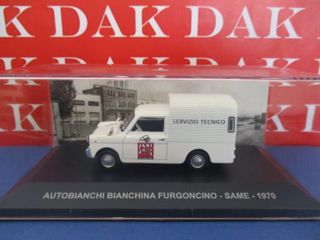 Die cast 1/43 Modellino Auto Autobianchi Bianchina Furgonata Servizio Same 1970 - immagine 4