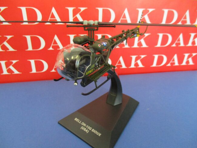 Die cast 1/72 Modellino Elicottero Helicopter Bell OH-13G Sioux MASH USA - immagine 2