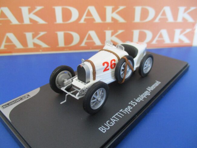 Die cast 1/43 Modellino Auto Bugatti Type 35 Germany Team by Eligor - immagine 2