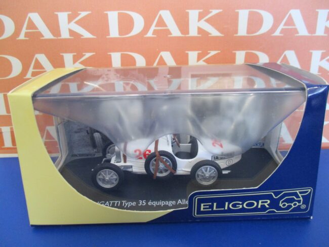 Die cast 1/43 Modellino Auto Bugatti Type 35 Germany Team by Eligor - immagine 4
