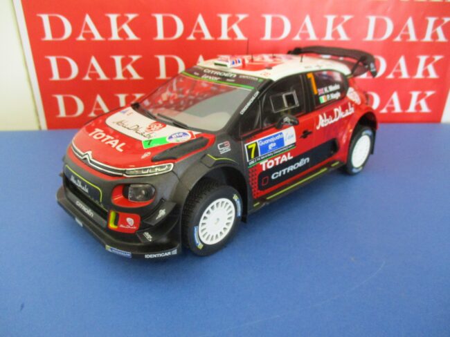Die cast 1/18 Modellino Auto Citroen C3 WRC Rally Mexico 2017 K. Meeke