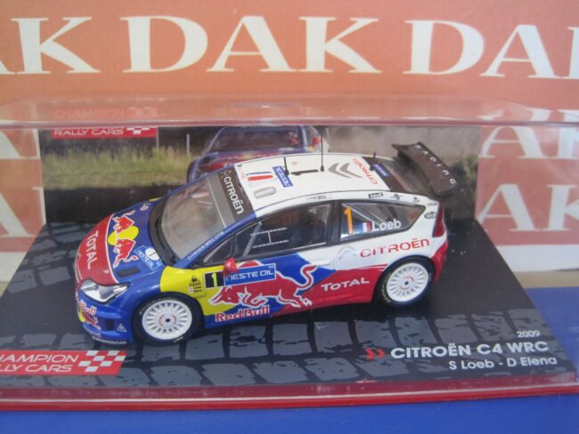 Die cast 1/43 Modellino Auto Citroen C4 WRC Rally 1000 Lakes 2009 S.Loeb - immagine 3