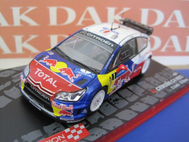 Die cast 1/43 Modellino Auto Citroen C4 WRC Rally 1000 Lakes 2009 S.Loeb - immagine 2