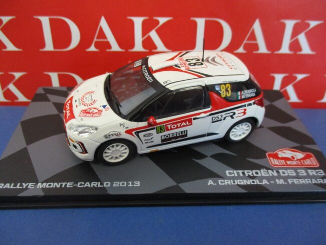 Die cast 1/43 Modellino Auto Citroen DS3 R3 Rally Monte Carlo 2013 A. Crugnola - immagine 2
