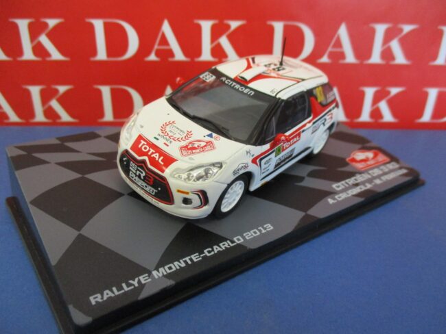 Die cast 1/43 Modellino Auto Citroen DS3 R3 Rally Monte Carlo 2013 A. Crugnola