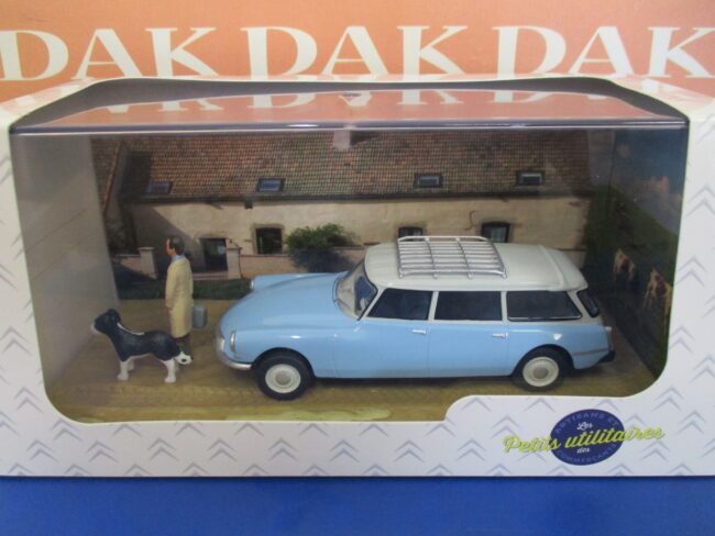 Die cast 1/43 Diorama Modellino Auto Citroen ID 19 Break Veterinario - immagine 4