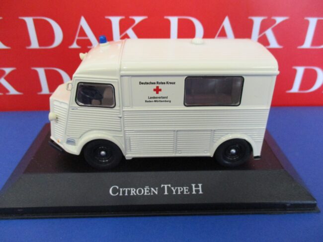 Die cast 1/43 Modellino Furgone Ambulanza Citroen Type H DRK