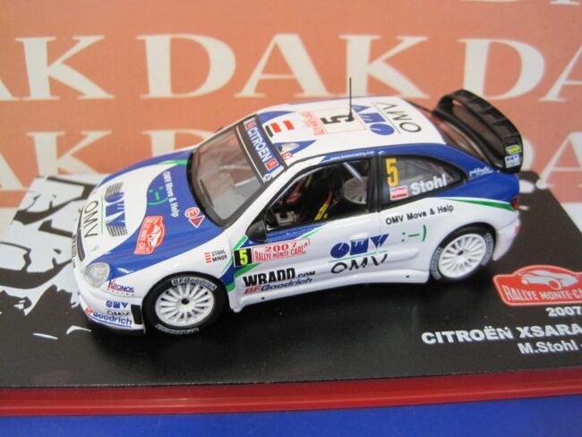 Die cast 1/43 Modellino Auto Citroen Xsara WRC OMV Rally Monte Carlo 2007 Stohl