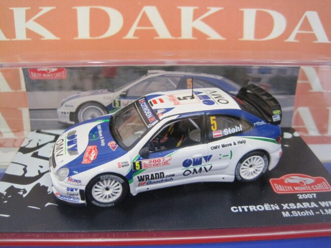 Die cast 1/43 Modellino Auto Citroen Xsara WRC OMV Rally Monte Carlo 2007 Stohl - immagine 4