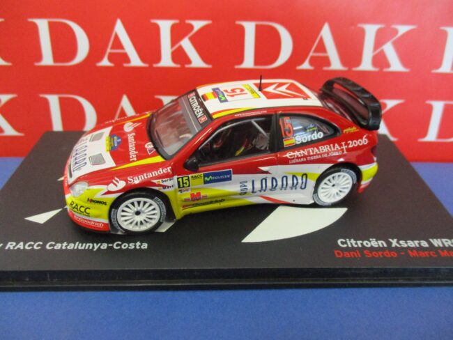 Die cast 1/43 Modellino Auto Citroen Xsara WRC Rally RACC Catalunya 2006 D.Sordo - immagine 2