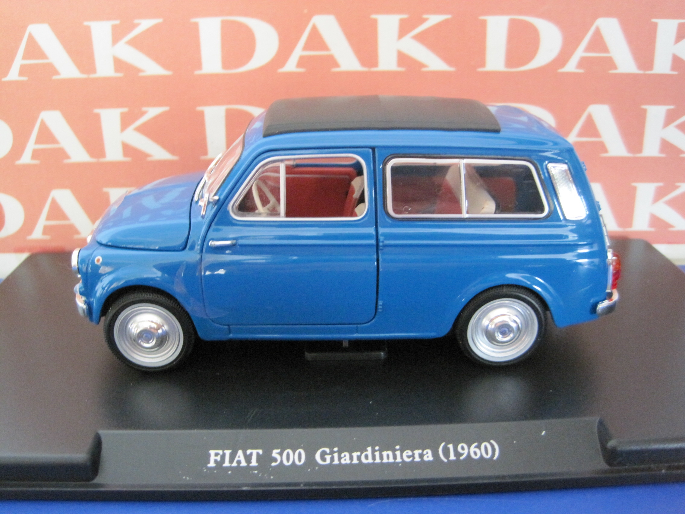 Die cast 1/24 Modellino Auto Fiat 500 Giardiniera 1960 - Dak Mantova sas