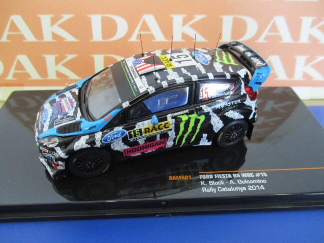 Die cast 1/43 Modellino Auto Ford Fiesta RS WRC Rally Catalunya 2014 K.Block - immagine 2