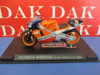 Die cast 1/24 Modellino Moto GP Honda NSR500 Alex Criville 1999
