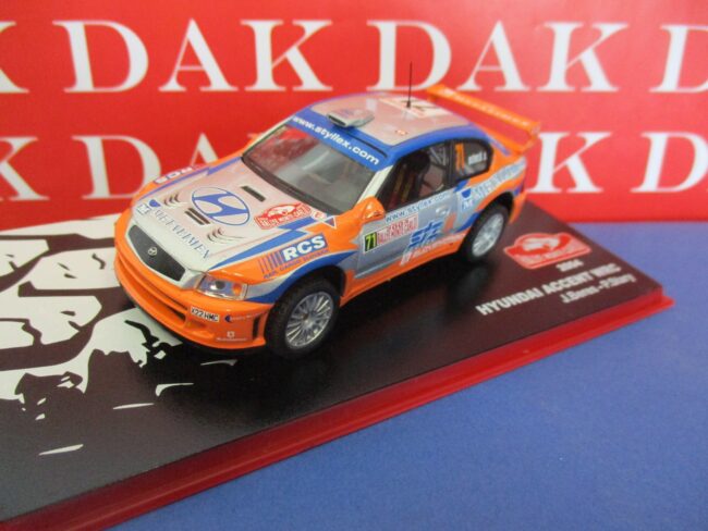 Die cast 1/43 Modellino Auto Hyundai Accent WRC Rally Monte Carlo 2004 J. Beres