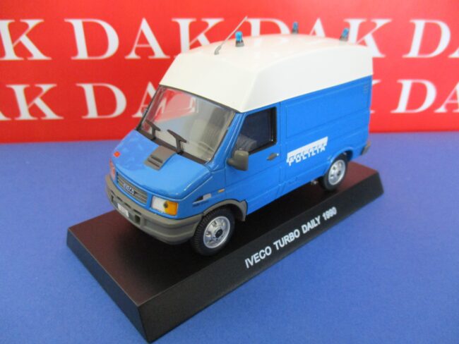 Die cast 1/43 Modellino Furgone Polizia Police Iveco Turbo Daily 1990 - immagine 2