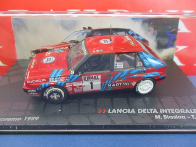 Die cast 1/43 Modellino Auto Lancia Delta Int. 16V Rally San Remo 1989 M.Biasion - immagine 4