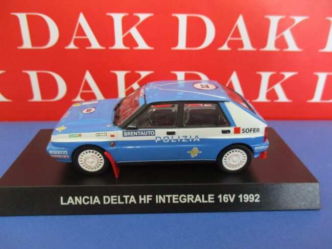 Die cast 1/43 Modellino Auto Police Polizia Lancia Delta HF Integrale 16V 1992 - immagine 2