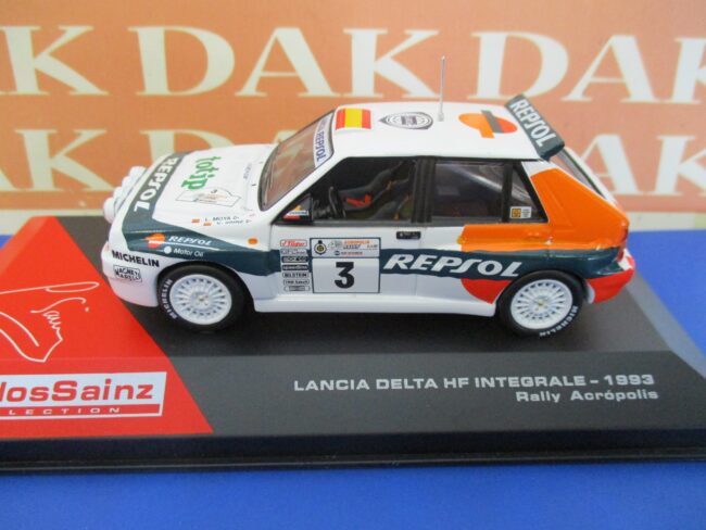 Die cast 1/43 Modellino Auto Lancia Delta Int. HF Rally Acropolis 1993 C.Sainz - immagine 2