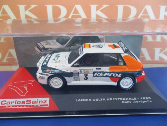 Die cast 1/43 Modellino Auto Lancia Delta Int. HF Rally Acropolis 1993 C.Sainz - immagine 4