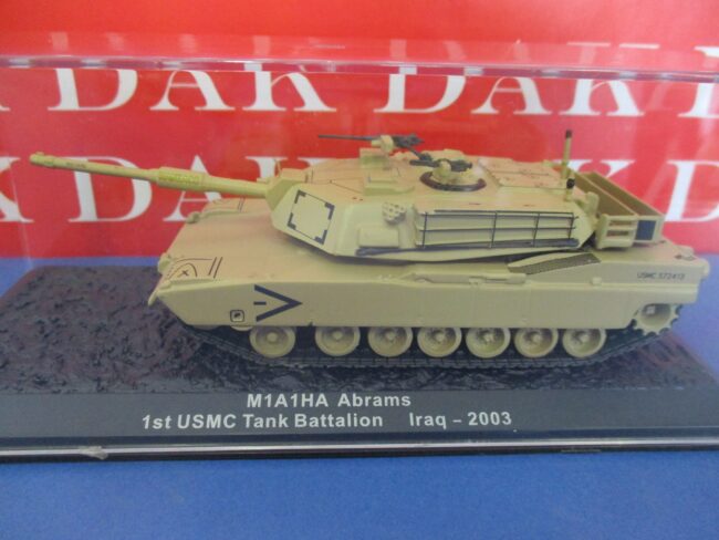 Diecast 1/72 Modellino Carro Armato M1A1Ha Abrams 1st USMC Tank Bat. Iraq 2003 - immagine 4