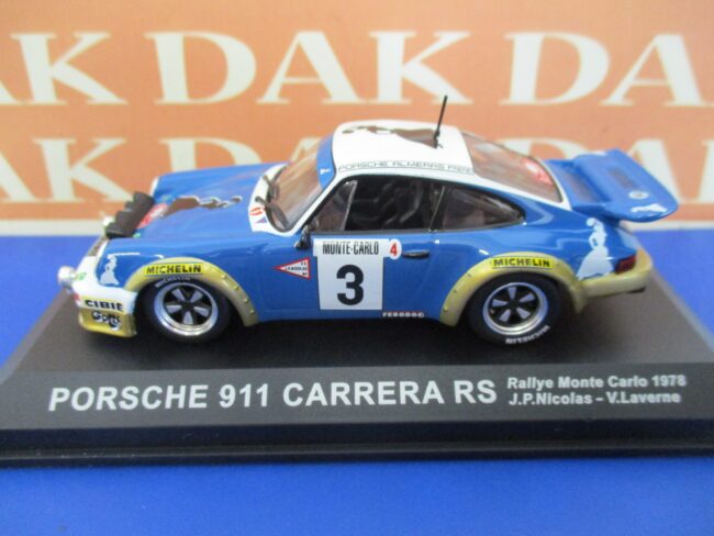 Die cast 1/43 Modellino Auto Porsche 911 Carrera RS Rally Monte Carlo 1978