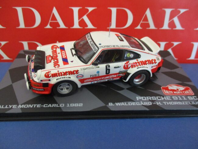 Die cast 1/43 Modellino Auto Porsche 911 SC Rally Monte Carlo 1982 B. Waldergard - immagine 2