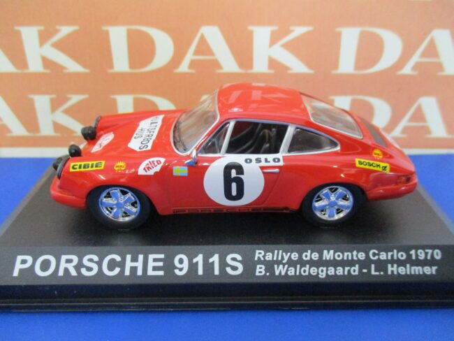 Die cast 1/43 Modellino Auto Porsche 911S Rally Monte Carlo 1970 B.Waldegaard HB
