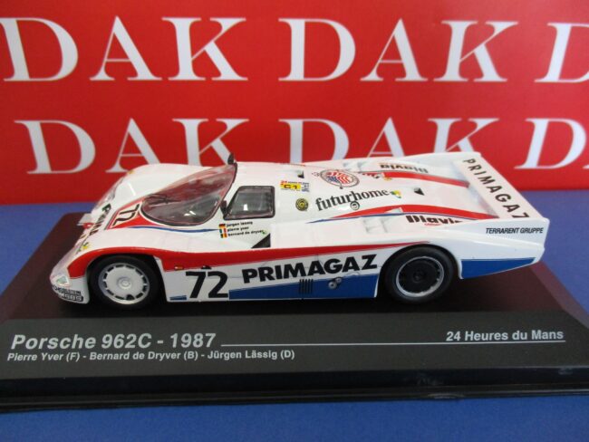 Die cast 1/43 Modellino Auto Porsche 962C Primagaz N72 24H Le Mans 1987 - immagine 2