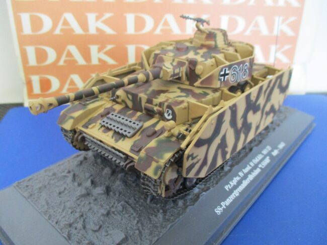 Die cast 1/43 Modellino Carro Armato Pz.Kpfw.IV Ausf.H SS Pz Grenadier Div LSSAH - immagine 2