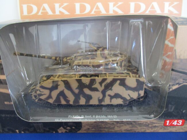 Die cast 1/43 Modellino Carro Armato Pz.Kpfw.IV Ausf.H SS Pz Grenadier Div LSSAH - immagine 4