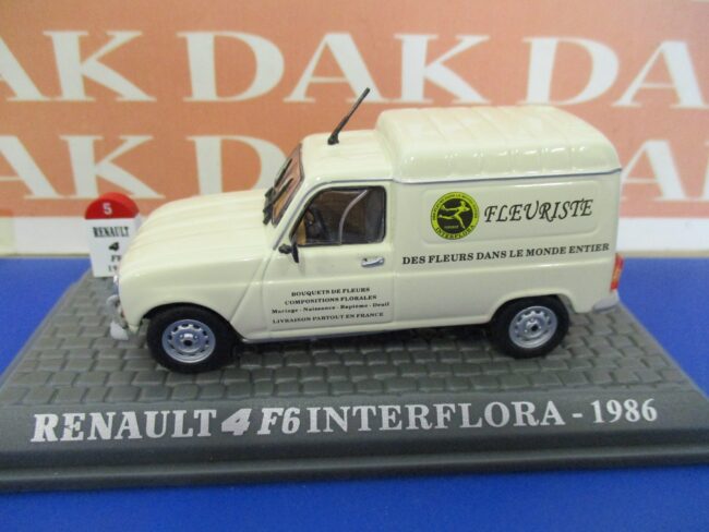 Die cast 1/43 Modellino Auto Renault 4 F6 Interflora 1986