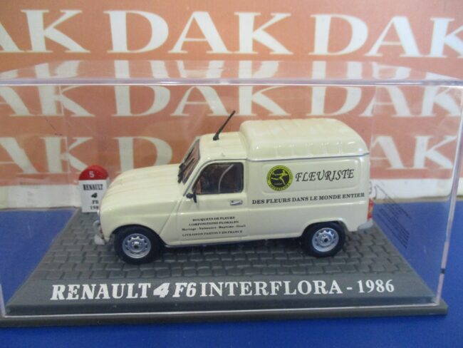 Die cast 1/43 Modellino Auto Renault 4 F6 Interflora 1986 - immagine 4