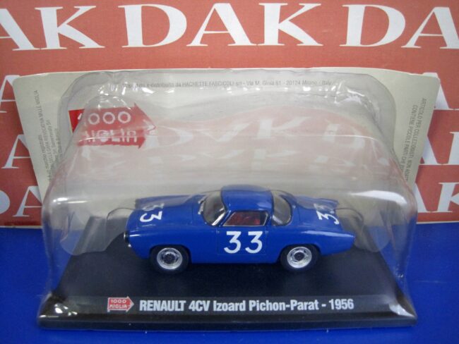 Die cast 1/43 Modellino Auto Renault 4CV Izoard Pichon-Parat Mille Miglia 1956