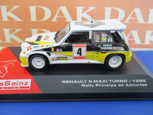 Die cast 1/43 Modellino Auto Renault 5 Maxi Turbo Rally Asturia 1986 C.Sainz - immagine 2