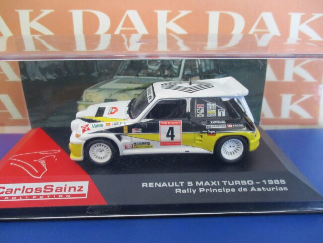 Die cast 1/43 Modellino Auto Renault 5 Maxi Turbo Rally Asturia 1986 C.Sainz - immagine 4