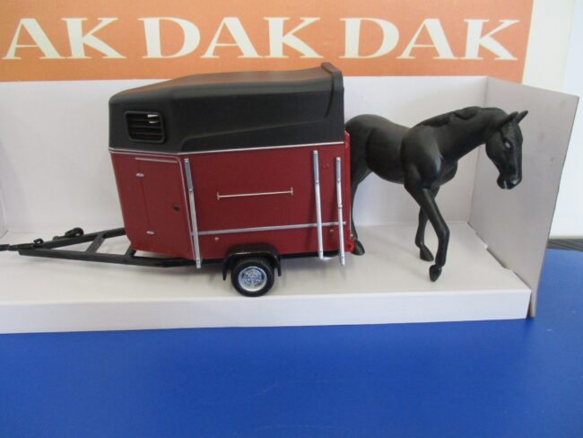 Die cast 1/43 Modellino Rimorchio Trasporto Cavalli Horse's Trailer by Cararama