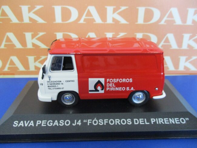 Die cast 1/43 Modellino Furgone Pubblicitario Sava Pegaso J4 Fosforos Pireneo - immagine 2
