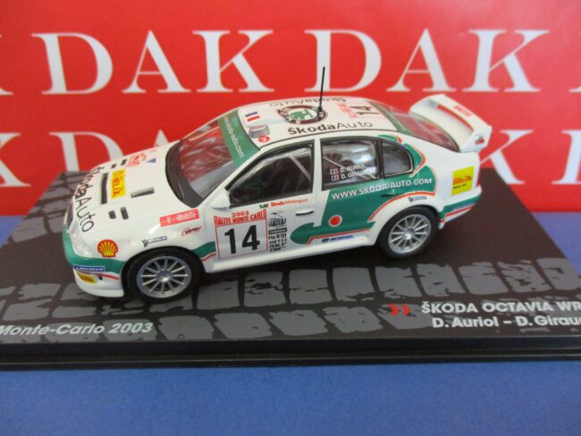 Die cast 1/43 Modellino Auto Skoda Octavia WRC Rally Monte Carlo 2003 D. Auriol - immagine 2