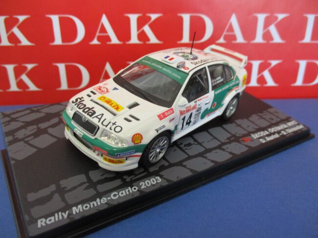 Die cast 1/43 Modellino Auto Skoda Octavia WRC Rally Monte Carlo 2003 D. Auriol