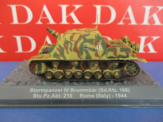 Die cast 1/72 Modellino Carro Armato Tank Sturmpanzer IV Brummbar Rome 1944 - immagine 2