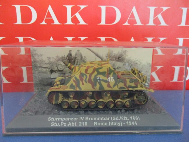 Die cast 1/72 Modellino Carro Armato Tank Sturmpanzer IV Brummbar Rome 1944 - immagine 4