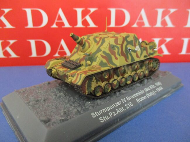 Die cast 1/72 Modellino Carro Armato Tank Sturmpanzer IV Brummbar Rome 1944