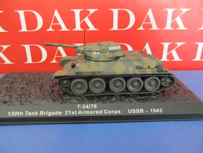Die cast 1/72 Modellino Carro Armato Tank T-34/76 130th Tank Brigade USSR 1942 - immagine 2