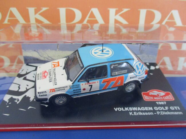 Die cast 1/43 Modellino Auto Volkswagen Golf GTI Rally Monte Carlo 1987 Eriksson - immagine 4