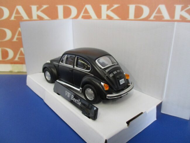 Die cast 1/43 Modellino Auto VW Volkswagen Maggiolino Beetle Kafer nero Cararama - immagine 3