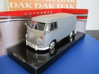 Die cast 1/24 Modellino Furgone Van Volkswagen T1 Transporter argento Motor Max