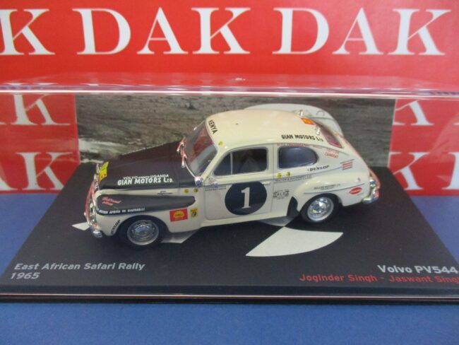 Die cast 1/43 Modellino Auto Volvo PV544 East African Safari Rally 1965 J. Singh - immagine 4