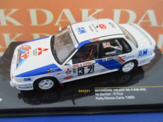 Die cast 1/43 Mitsubishi Galant VR-4 EVO Rally Montecarlo 1990 M.Gerber by Ixo