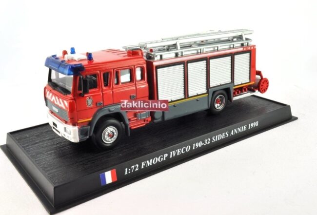 Die cast 1/72 Pompieri Feuerwehrmann FMOGP Iveco 190-32 Sides Annie 1998 France