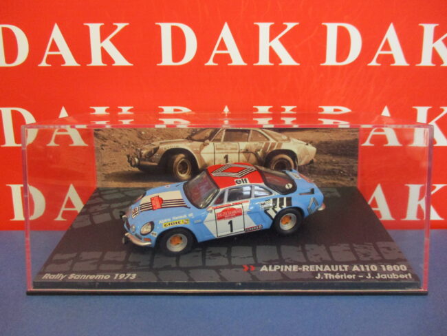 Die cast 1/43 Modellino Auto Renault Alpine A110 1800 Sanremo 1973 J. Therier - immagine 4